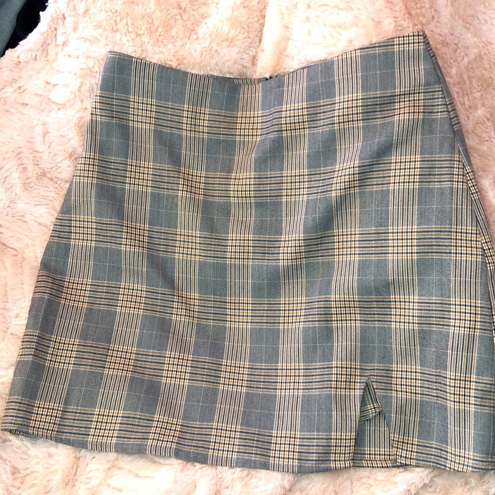 Plaid school girl skirt